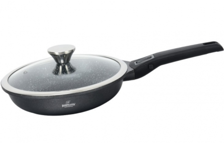 Tigai si seturi - Tigaie cu maner detasabil, 24cm, aluminiu turnat, Bohmann, suprafata antiaderenta, inclusiv inductie