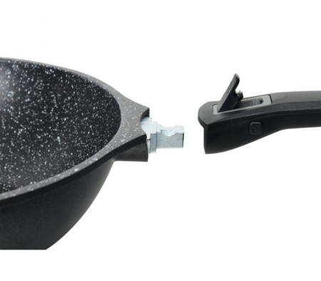 Tigaie cu manere detasabile, 24cm, aluminiu turnat, Bohmann, suprafata antiaderenta, inclusiv inductie [5]