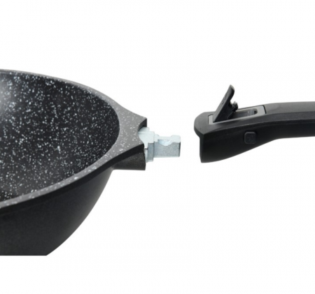 Tigaie cu maner detasabil, 28cm, aluminiu turnat, Bohmann, suprafata antiaderenta, inclusiv inductie [3]