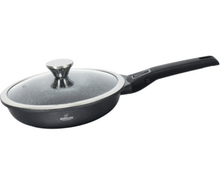 Tigai si seturi - Tigaie cu maner detasabil, 28cm, aluminiu turnat, Bohmann, suprafata antiaderenta, inclusiv inductie