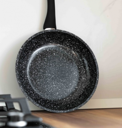 Tigaie antiaderenta, 26x5cm, acoperire ceramica, maner soft touch, Goldamnn, marmorata [8]