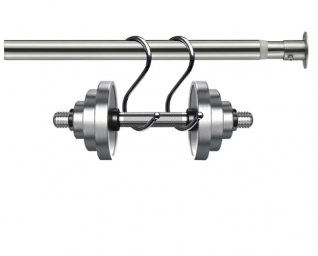 Bara pentru haine, extensibila 110-137cm, HARRMS, inox [1]