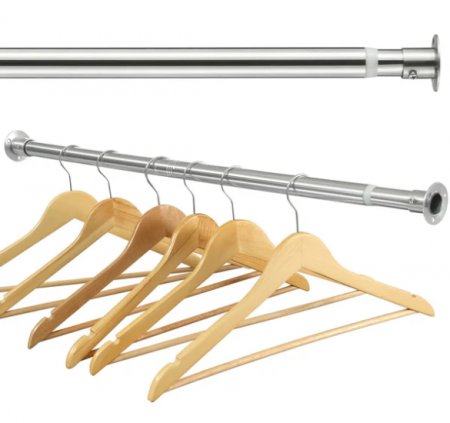 Bara pentru haine, extensibila 110-137cm, HARRMS, inox [4]
