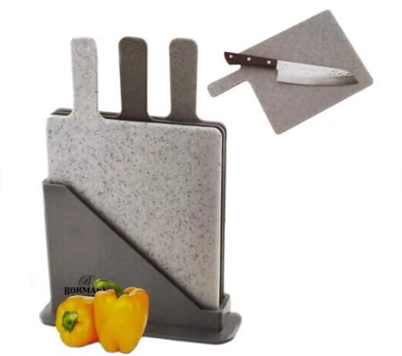 Tocatoare de bucatarie - Set 3 Tocatoare din plastic Bohmann, 23.5x20x0.55 cm fiecare