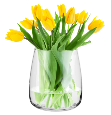 Vaze si boluri decorative - Vază decorativă mare TREND HOME – Grand Vase Salon din sticlă, pentru flori naturale și uscate, design modern