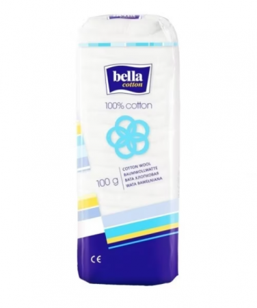 Produse dezinfectante - Vata 100% bumbac 100g Bella