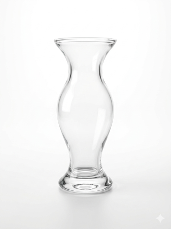 Vaze si boluri decorative - Vaza decorativa din sticla, 22 cm, classy