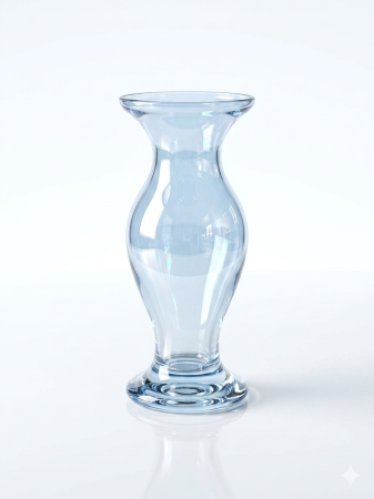 Vaze si boluri decorative - Vaza decorativa din sticla, 22 cm, classy Blue