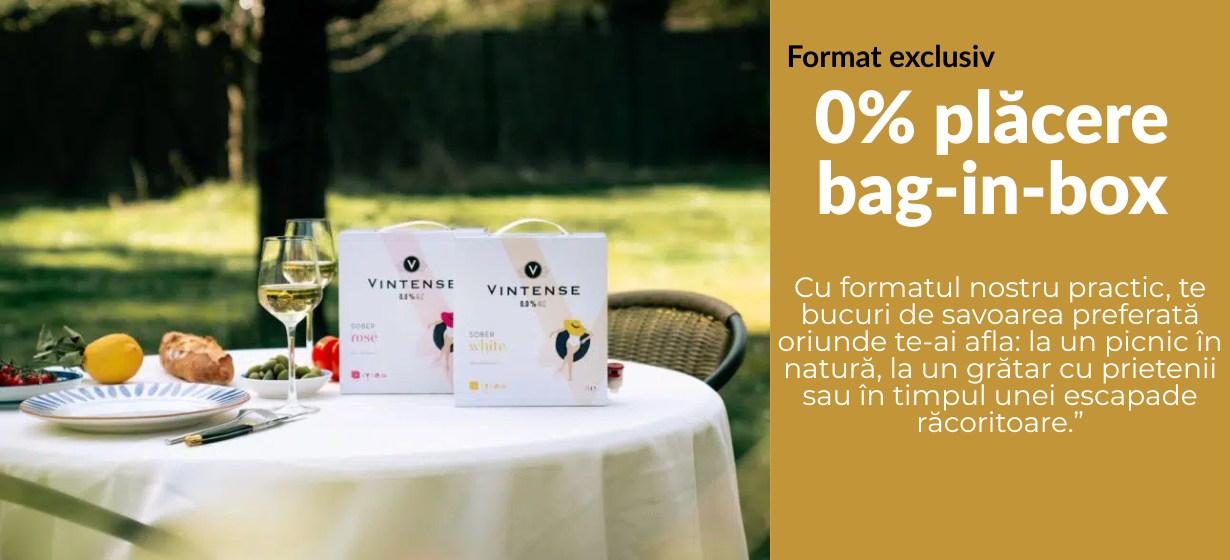 Bag-in-box Vintense: mereu proaspat, mereu gata de impartit