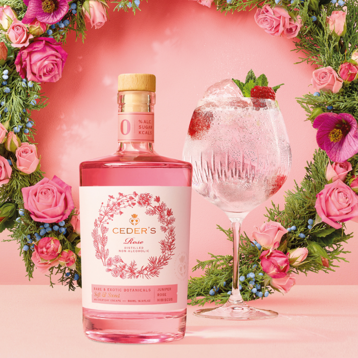 Ceder's Rose 50cl | Alternativa fara alcool la Gin roze [2]