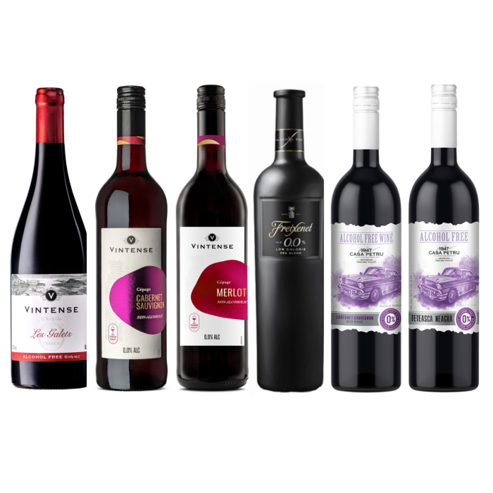 Mix Vin Rosu (multi-brand) 6 x 0.75L | Vin dezalcoolizat rosu [1]