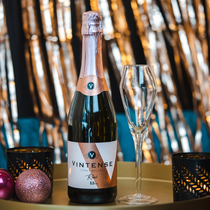 Vintense Fines Bulles Rose 0.75L | Vin spumos dezalcoolizat roze demisec [2]
