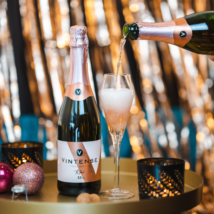 Vintense Fines Bulles Rose 0.75L | Vin spumos dezalcoolizat roze demisec [3]