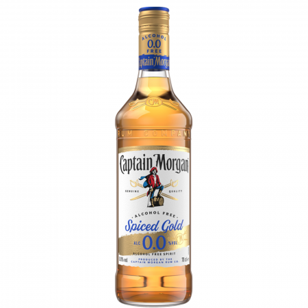 Alternative fara alcool la Rom - Captain Morgan Spiced Gold 0.0% 70cl | Rom fara alcool