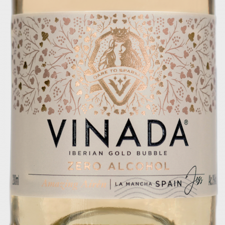 VINADA Amazing Airén Gold 0.0% 0.20L | Vin spumos dezalcoolizat alb demisec [3]