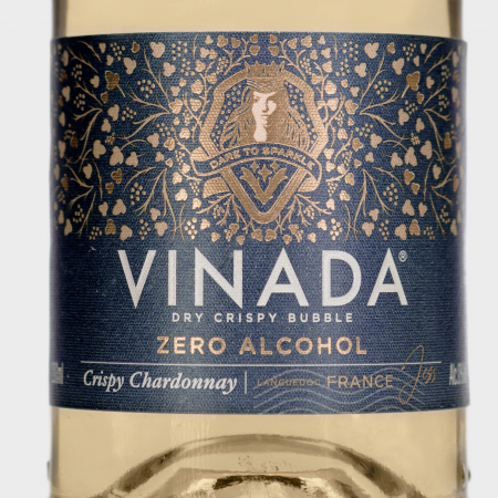 VINADA Crispy Chardonnay 0.0% 0.75L  | Vin spumos dezalcoolizat alb demisec [1]