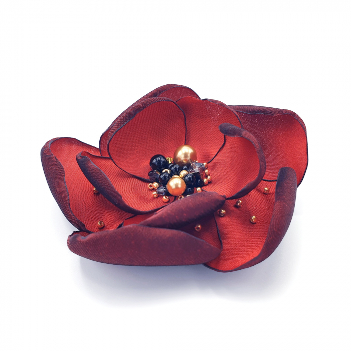 brosa-floare-rosie-matase-satinata [4]