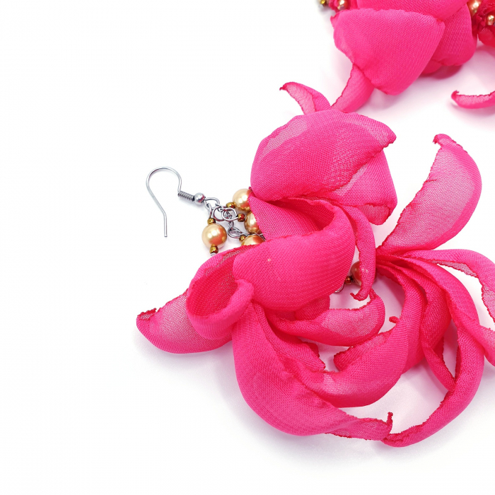 cercei-frunze-roz-aprins-magenta-flamingo [3]