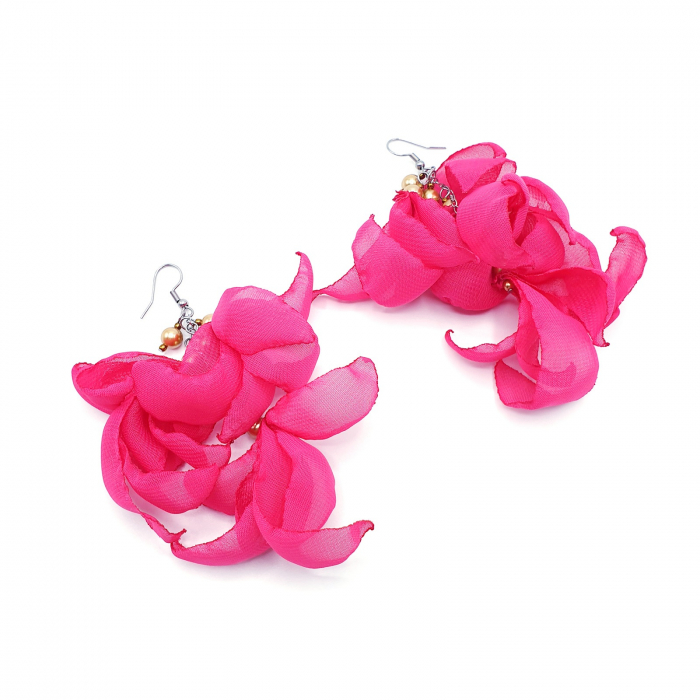 cercei-frunze-roz-aprins-magenta-flamingo [4]