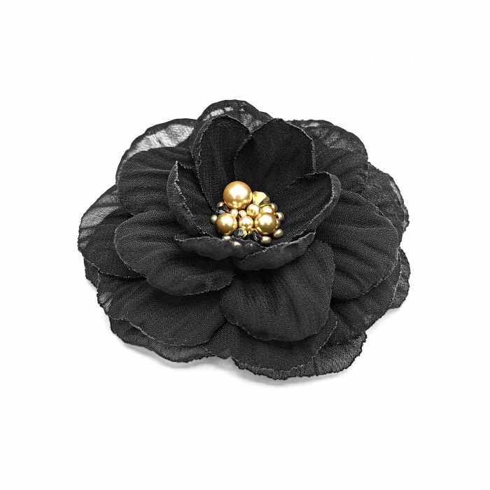 brosa-floare-textila-neagra-mijloc-auriu [4]