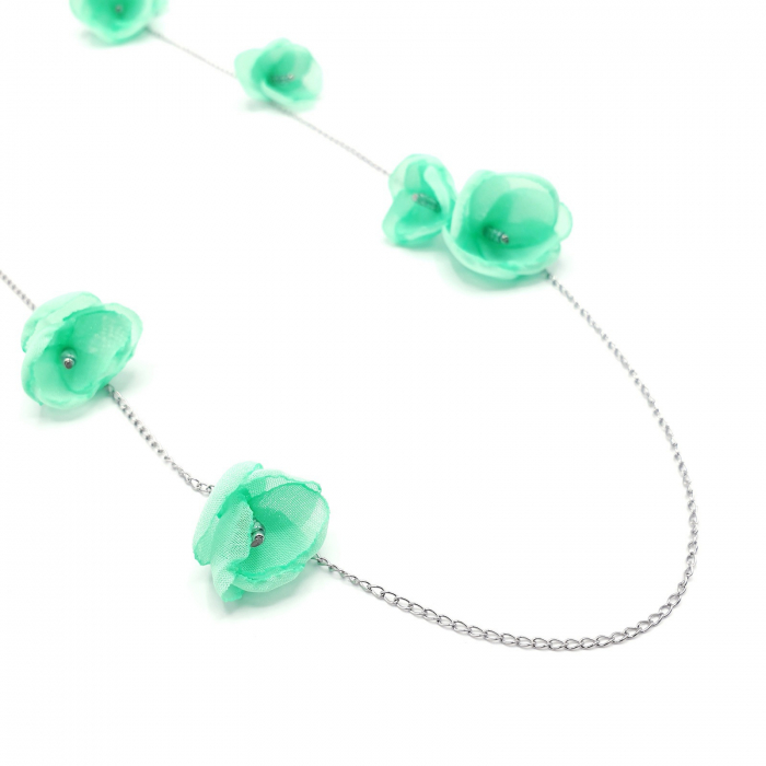 Bijuterie-multifunctionala-bratara-colier-flori-verde-menta [9]