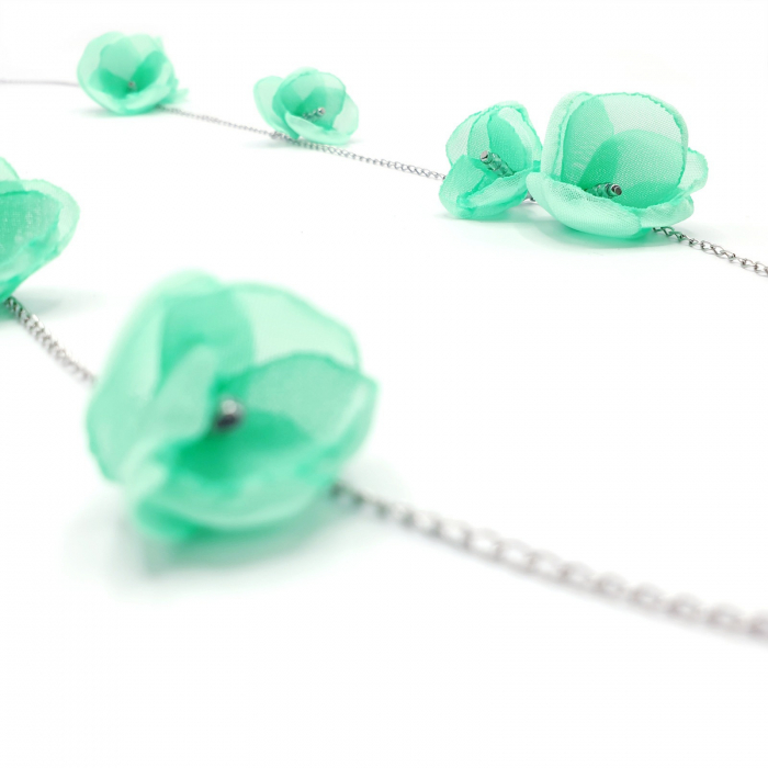 Bijuterie-multifunctionala-colier-bratara-flori-verde-menta [7]