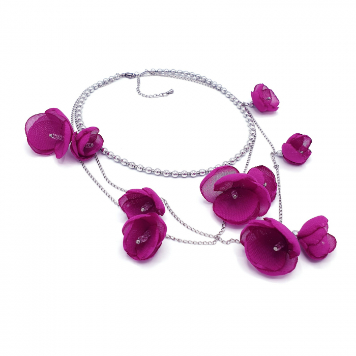 Bijuterie-multifunctionala-colier-flori-magenta [2]