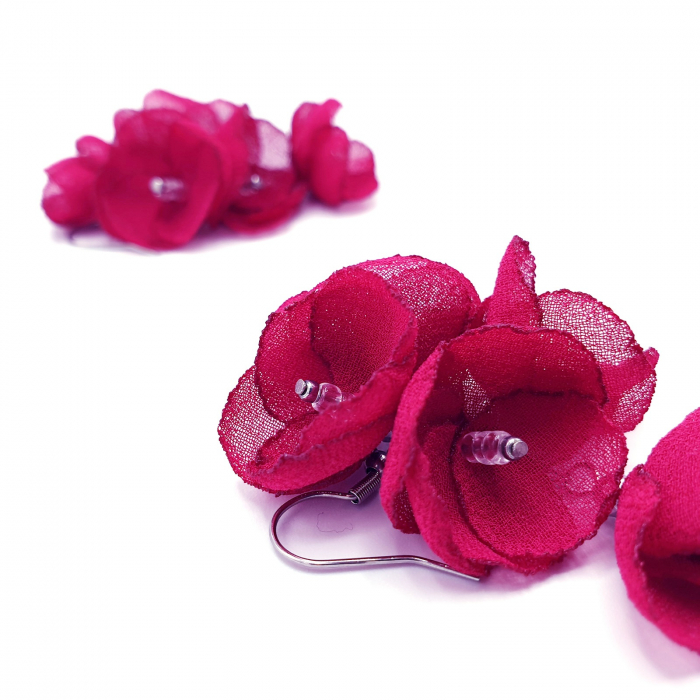 cercei-ciorchine-flori-viva-magenta [4]