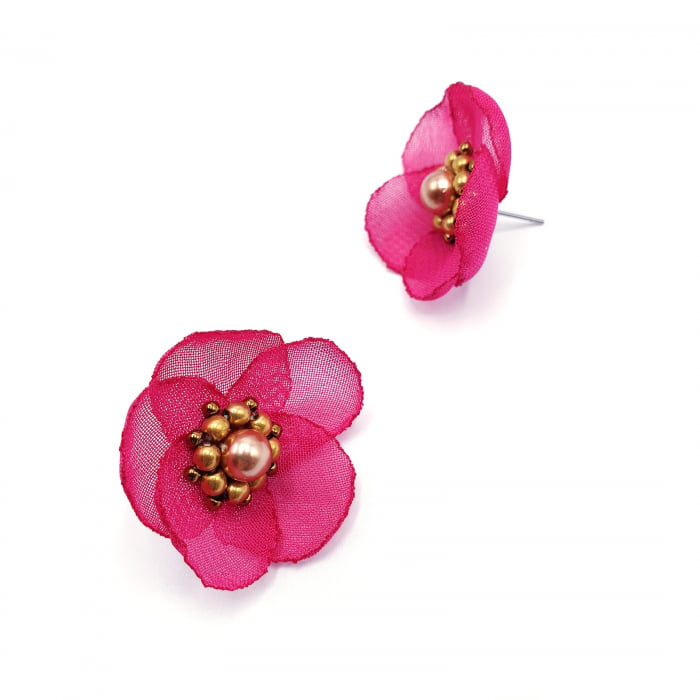 cercei-mici-eleganti-flori-roz-zmeura [4]