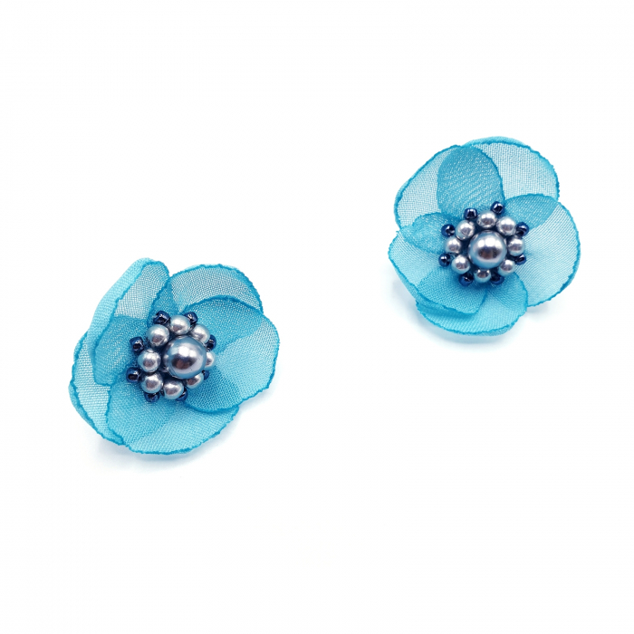 cercei-mici-eleganti-floare-albastru-turcoaz [4]