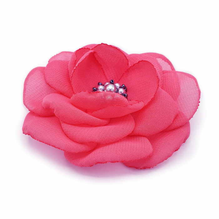brosa-floare-roz-corai-handmade [2]