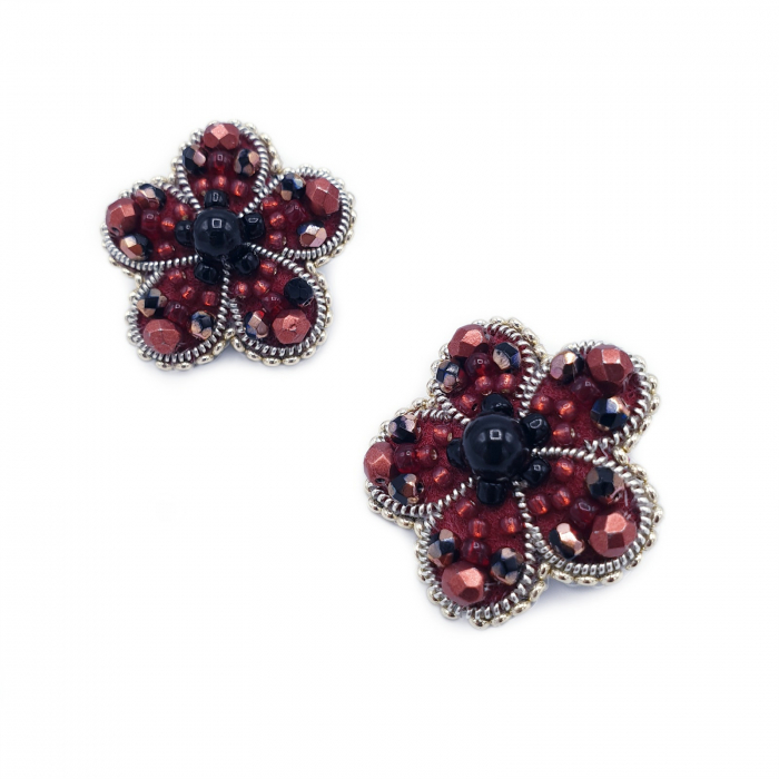 cercei-floare-grena [2]