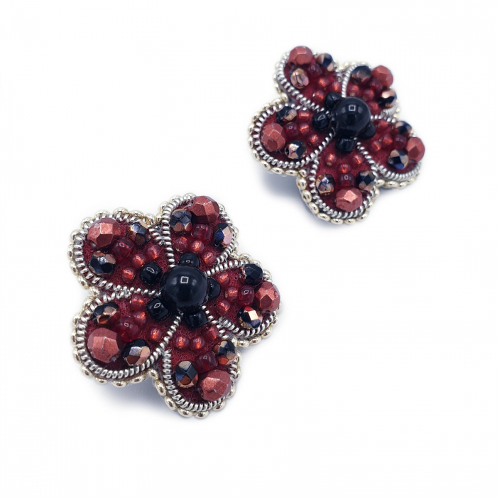 cercei-floare-grena [5]