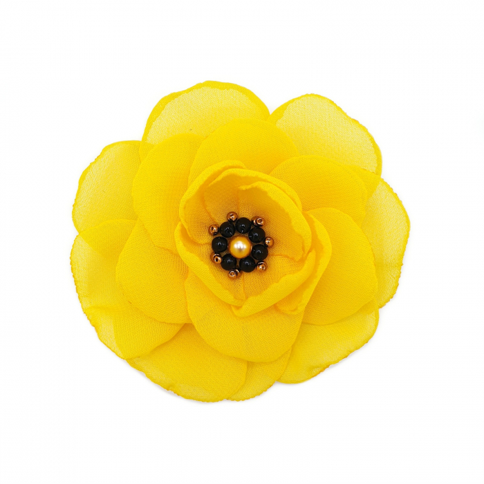 brosa-floare-galbena-handmade [3]