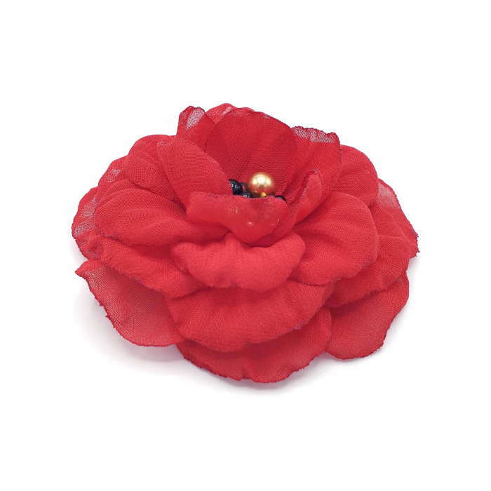 brosa-eleganta-floare-rosie-voal [3]