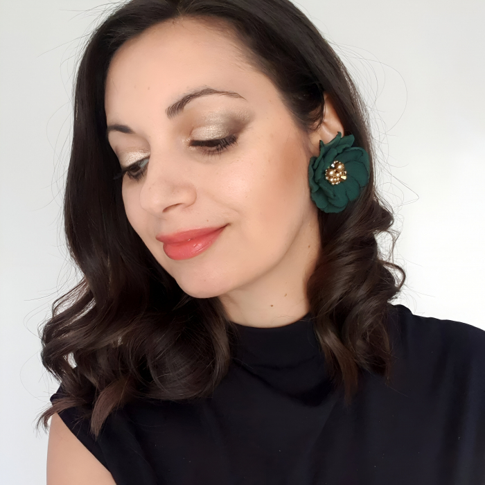 cercei-clips-floare-verde-inchis [2]