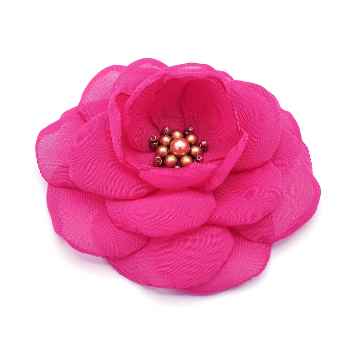brosa-floare-roz-zmeura-handmade [4]