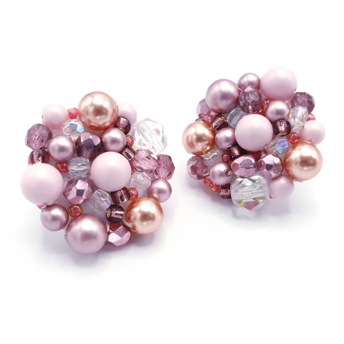 cercei-handmade-margele-roz [5]