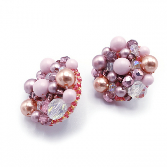 cercei-handmade-margele-roz [4]