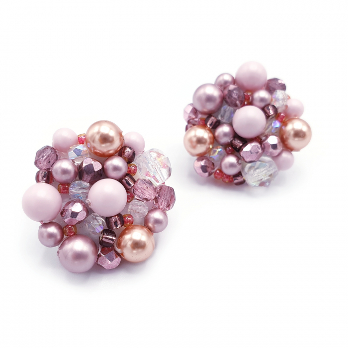 cercei-handmade-margele-roz [2]