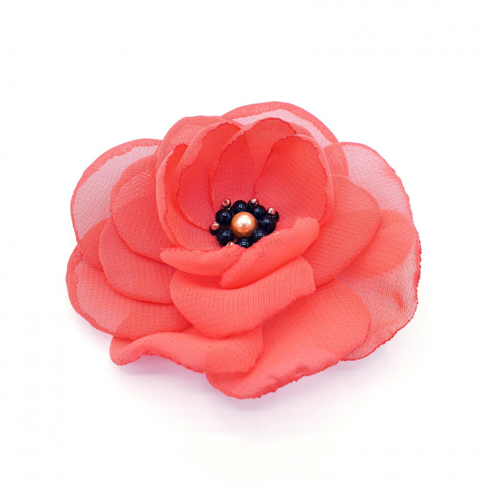 brosa-floare-corai-handmade [2]