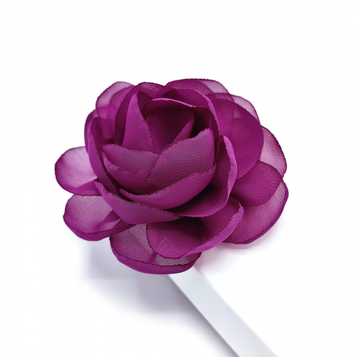 brosa-agrafa-floare-trandafir-voal-purpuriu-violet-mov [2]