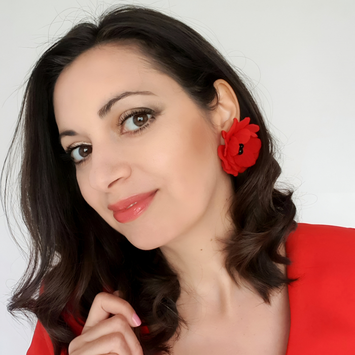 cercei-clips-floare-rosie [2]