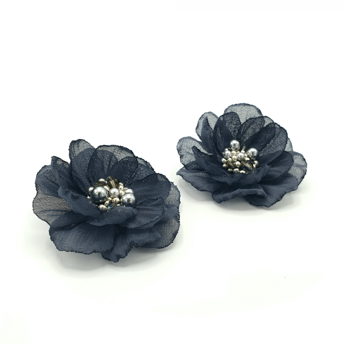 cercei-clips-floare-gri-inchis [4]