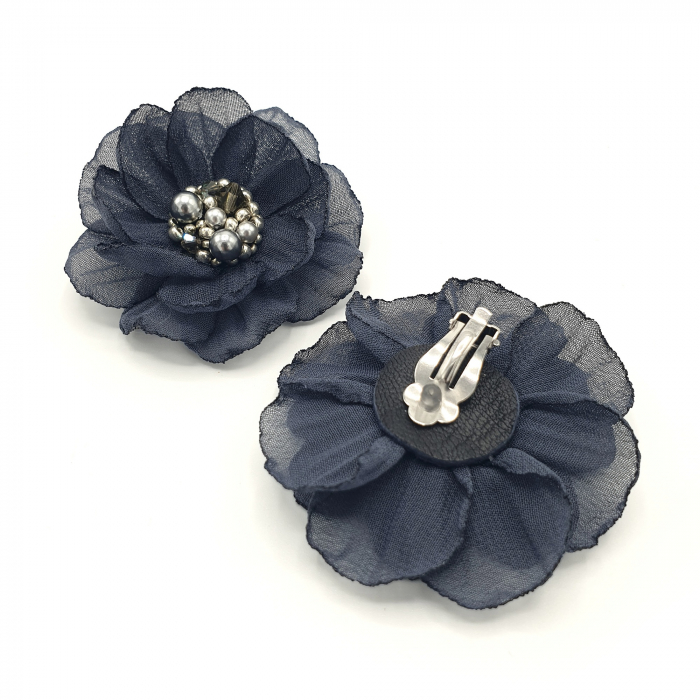 cercei-clips-floare-gri-inchis [3]