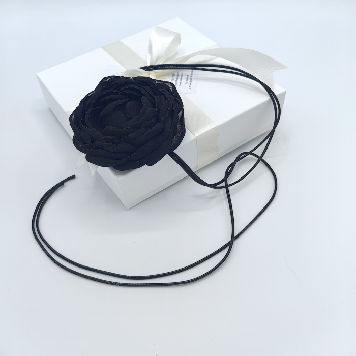 colier-choker-floare-trandafir-voal-negru-snur [5]