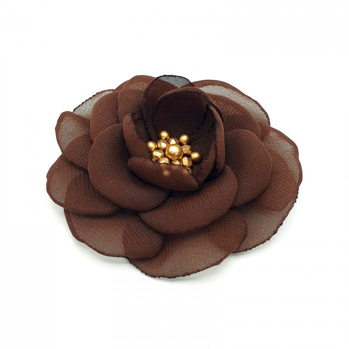 brosa-floare-maro-handmade [4]