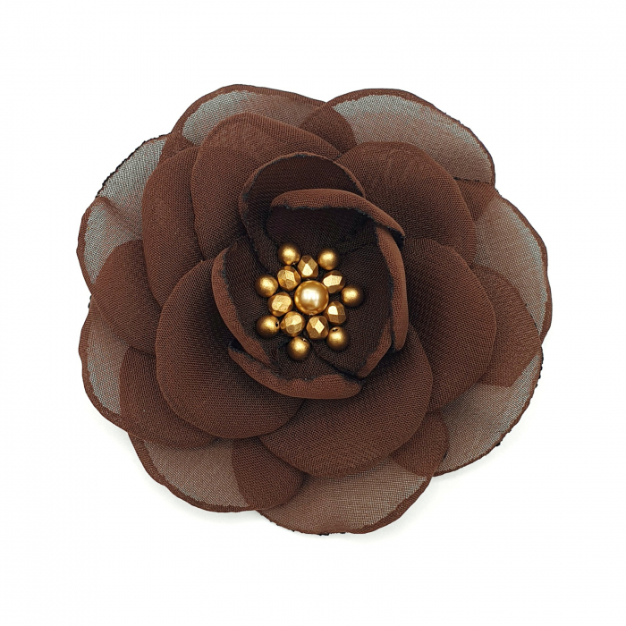 brosa-floare-maro-handmade [3]