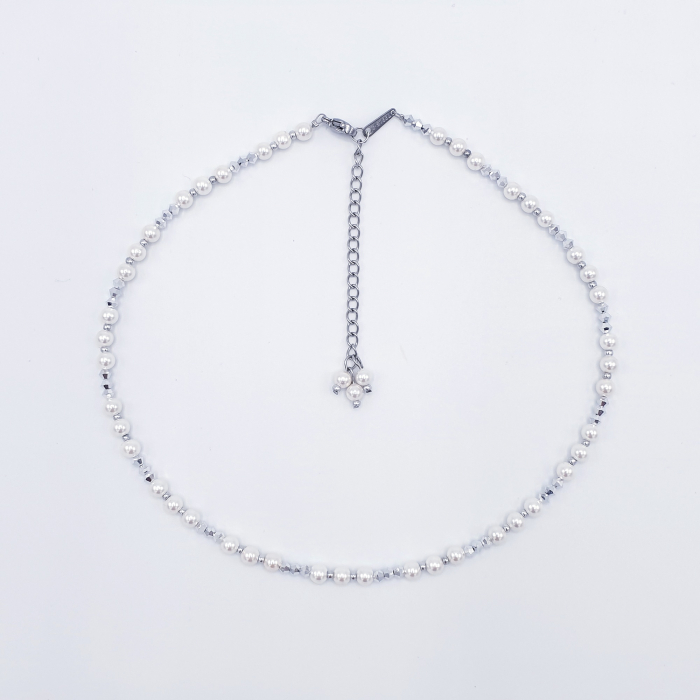 colier-choker-perle-cristale-albe-argintii [4]
