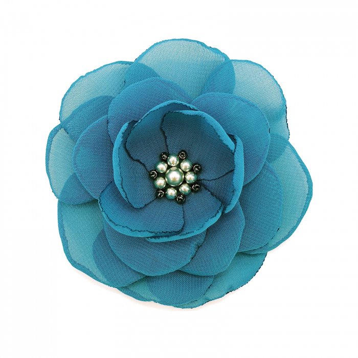 brosa-floare-turcoaz-handmade [3]